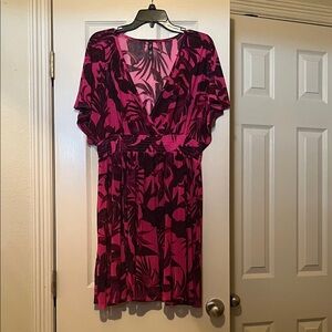 Torrid Pink and Black Swim Coverup